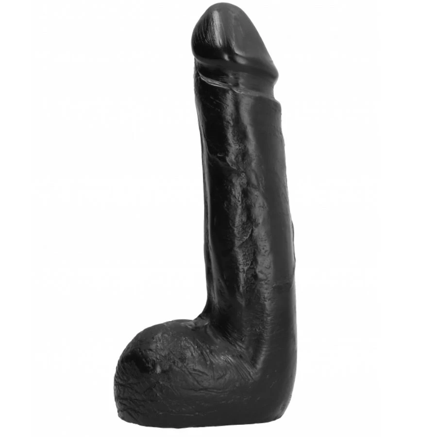- SOFT BLACK REALISTIC DILDO 20 CM